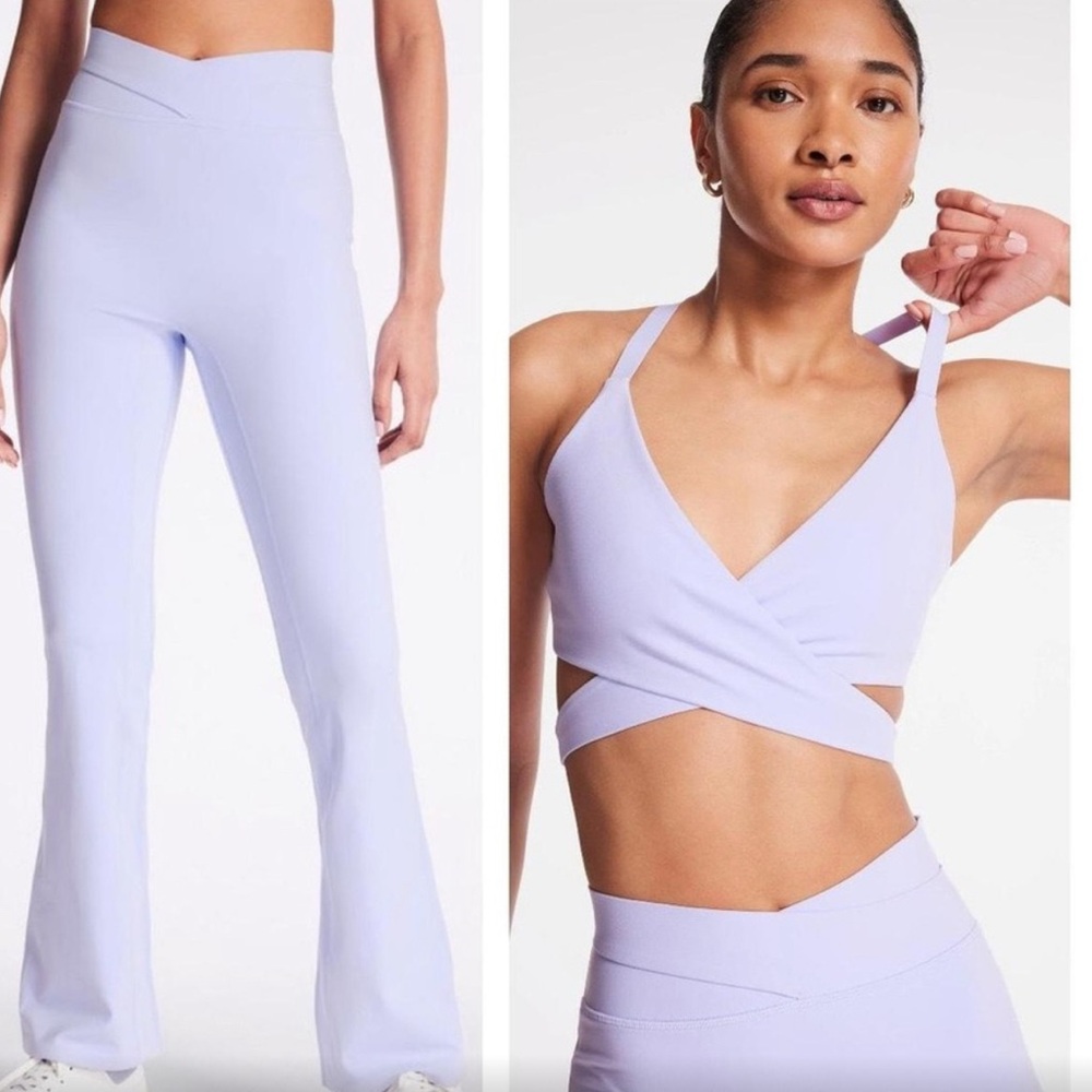 Elegant Lilac Women's Boot Cut Pants